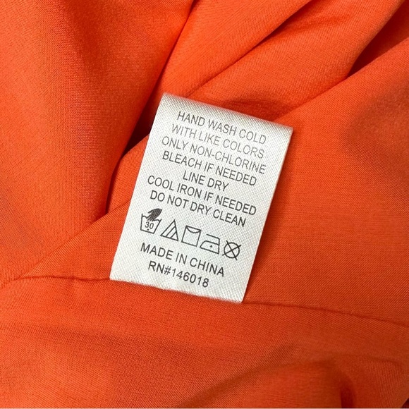 Lost + Wander Ruffle Mini Dress XS in Deep Orange - Picture 7 of 7